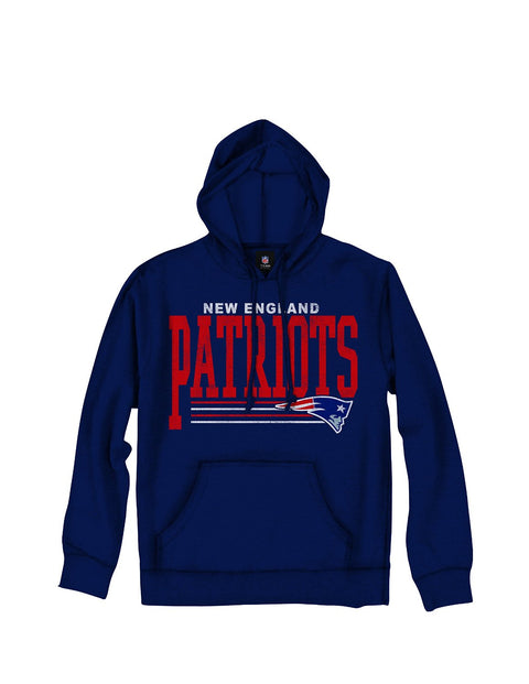 New England Patriots Football Men's Fundamentals Pullover French Terry Hoodie