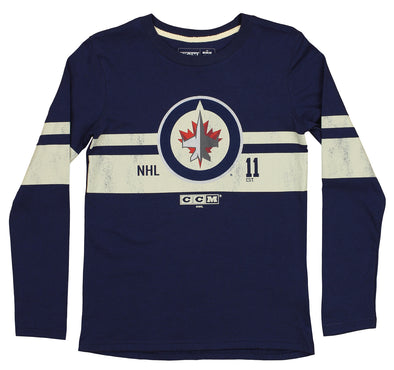CCM NHL Youth Boys (8-20) Winnipeg Jets Legendary Long Sleeve Shirt