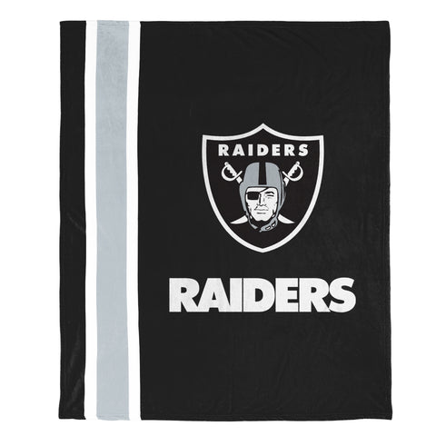 FOCO NFL Las Vegas Raiders Plush Soft Micro Raschel Throw Blanket, 50 x 60