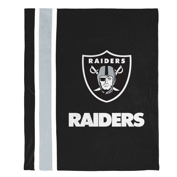 FOCO NFL Las Vegas Raiders Plush Soft Micro Raschel Throw Blanket, 50 x 60