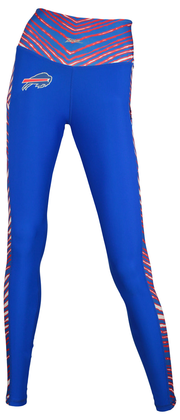 Zubaz NFL Women's Buffalo Bills Elevated Leggings With Zebra Accents