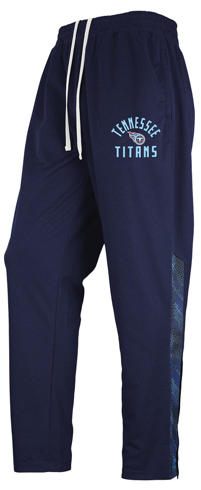 Zubaz NFL Men's Tennessee Titans Viper Accent Elevated Jacquard Track Pants