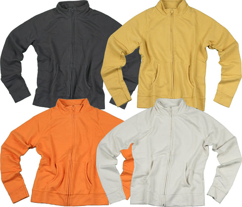 Womens Full Zip Athletic Lightweight Active Jacket - Many Colors