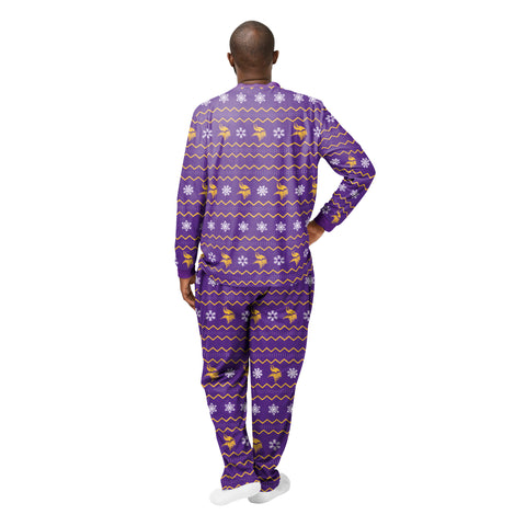FOCO Men's NFL Minnesota Vikings Primary Team Logo Ugly Pajama Set