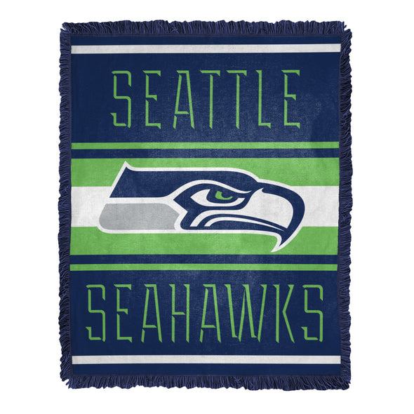 Northwest NFL Seattle Seahawks Nose Tackle Woven Jacquard Throw Blanket