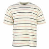 Adidas Men's Short Sleeve Velour Jersey Shirt, Off White, Red & Navy Stripes
