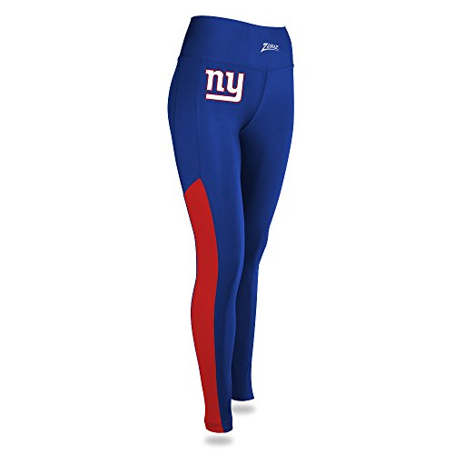 Zubaz NFL Women’s New York Giants Solid Color Team Logo Leggings