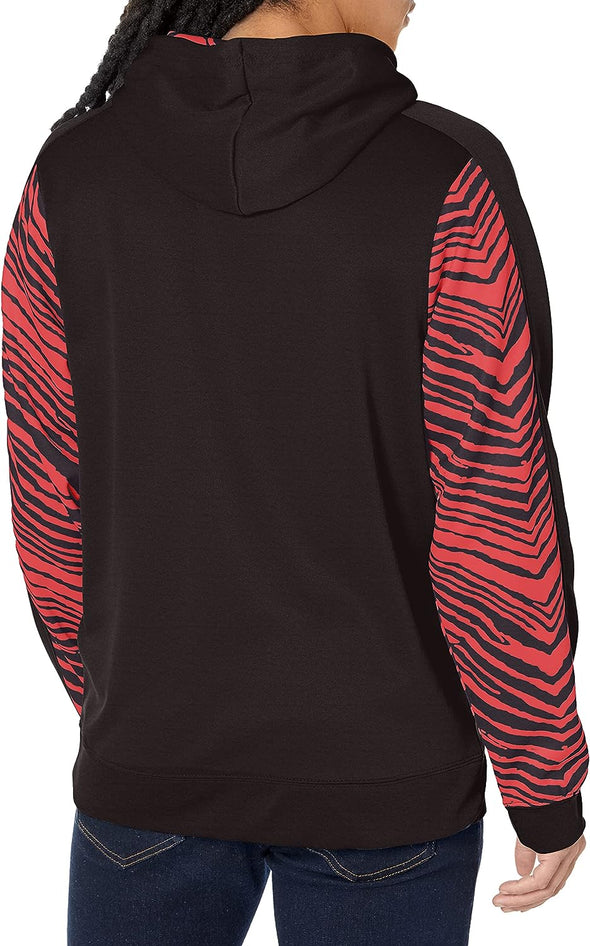 Zubaz Men's Color Hoodie with Team Camo Sleeves