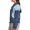 Adidas Women's 3-Stripes Athletic Lightweight Jacket, Tech Ink/Glow Blue