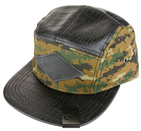 Flat Fitty Camo Snake Digi Strap Back Cap Hat - Many Colors