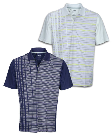 Adidas Men's Climacool Dash Stripe Print Polo Shirt Top I Color Options