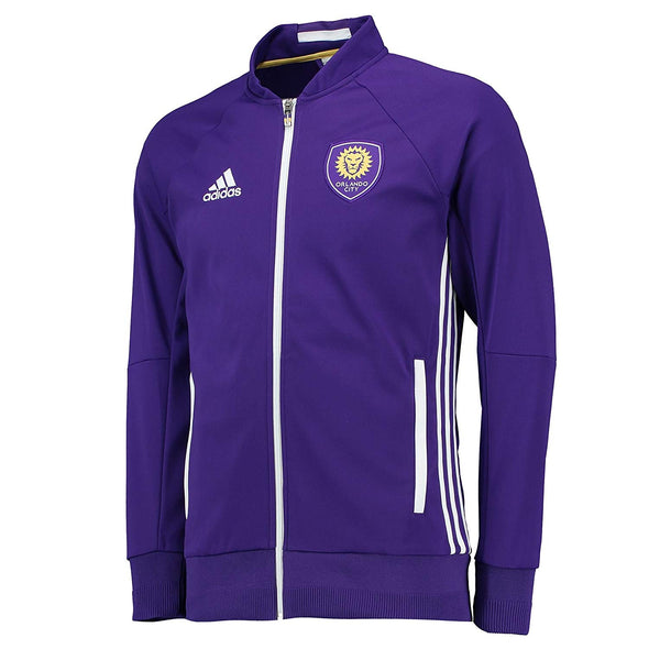 adidas MLS Men's Orlando City SC  Anthem Full Zip Jacket, Purple