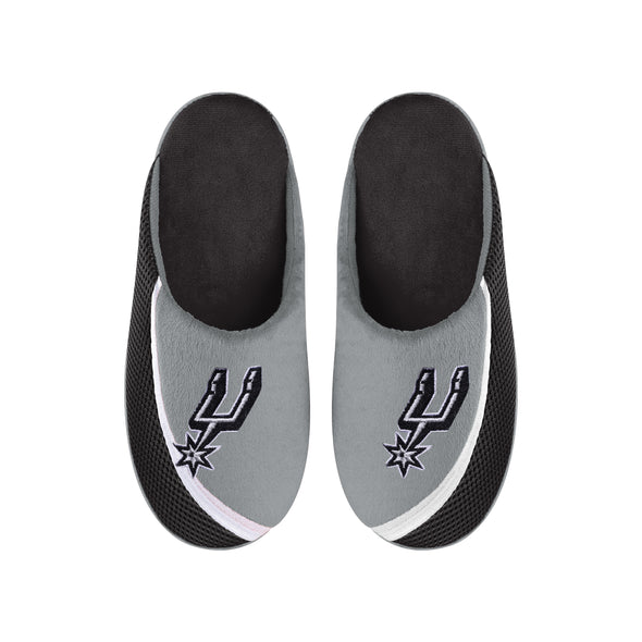 FOCO NBA Men's San Antonio Spurs 2022 Big Logo Color Edge Slippers