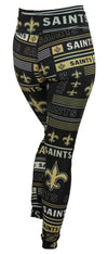 Zubaz NFL New Orleans Saints Women's Team Column Leggings