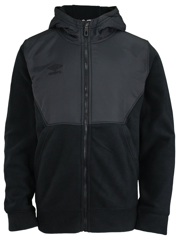 Umbro Youth Boys Full Zip Polar Fleece Hoodie