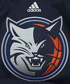 Adidas NBA Youth Boy's Charlotte Bobcats On The Court Pull Over Hoodie, Navy