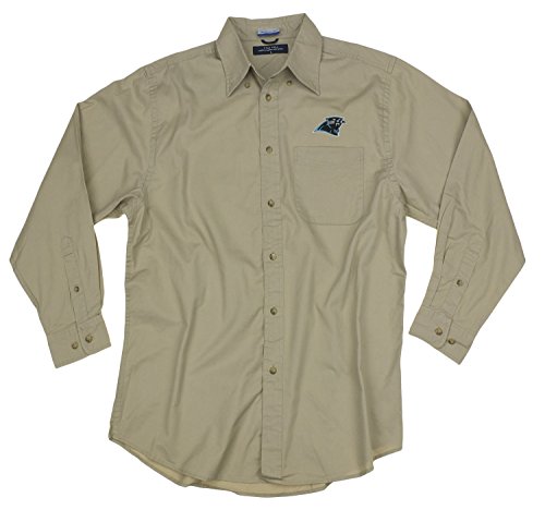 Reebok NFL Men's Carolina Panthers Classic Button Down Shirt - Natural