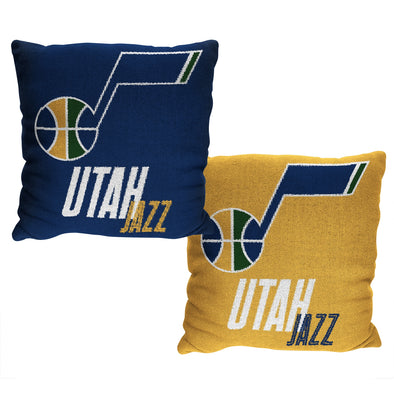 Northwest NBA Utah Jazz Reverb 20 x 20 Double Sided Jacquard Accent Throw Pillow