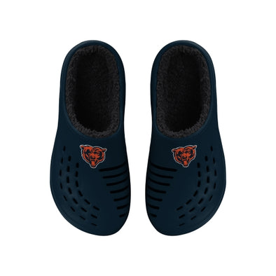 FOCO NFL Men's Chicago Bears Sherpa Lined Big Logo Clogs