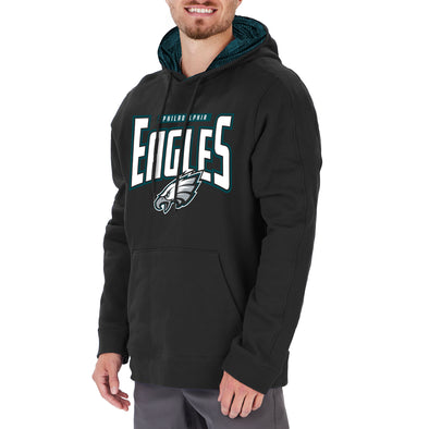 Zubaz NFL Men's Philadelphia Eagles Pullover Hoodie W/ Viper Print Hood