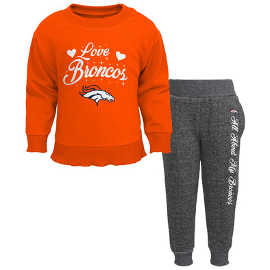 Outerstuff NFL Little Girls (4-6X) Denver Broncos Top & Bottom Set