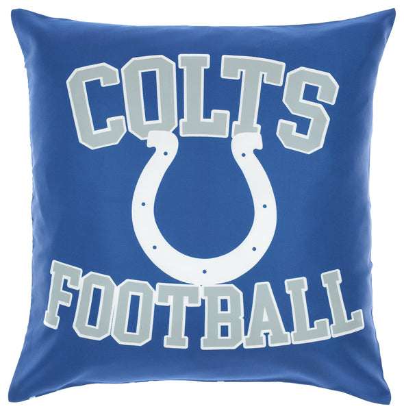 FOCO NFL Indianapolis Colts 2 Pack Couch Throw Pillow Covers, 18 x 18