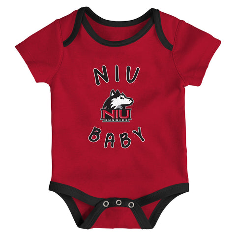 Outerstuff Northern Illinois Huskies NCAA Newborn Champs 3-Piece Creeper Set