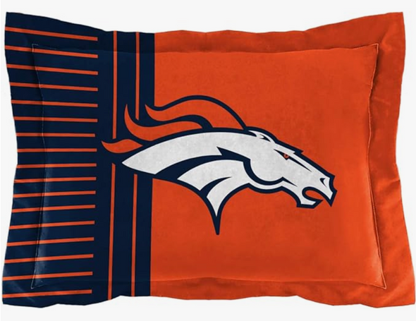 Northwest NFL Denver Broncos Safety FULL/QUEEN Comforter and Shams