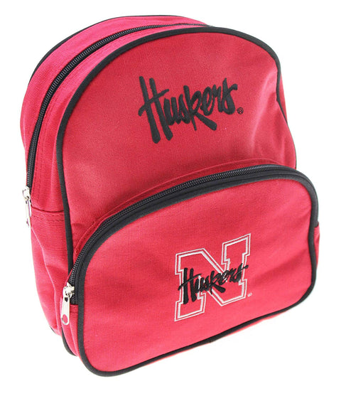 Nebraska Cornhuskers NCAA Kids Mini Backpack, Red - Black