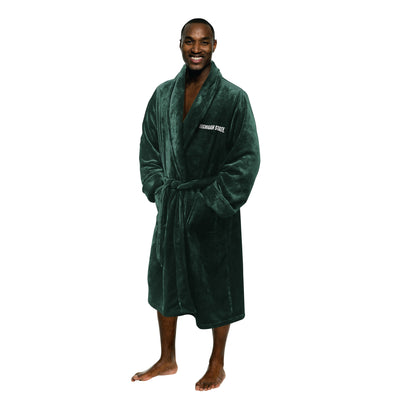 Northwest NCAA Men's Michigan State Spartans Silk Touch Bath Robe, 26" x 47"