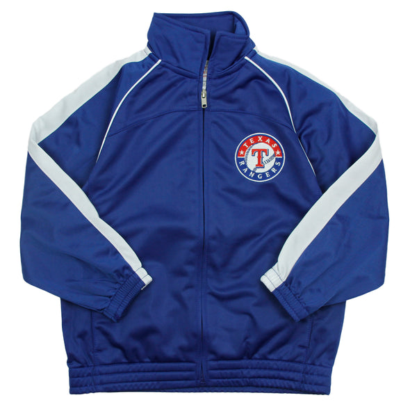Reebok MLB Baseball Youth Texas Rangers Tricot Track Jacket - Blue