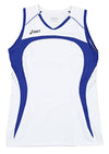 Asics Women's Ace Athletic Vollyball Jersey, White/Blue