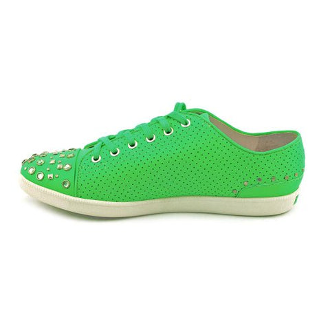 Boutique 9 Women's Katelyn1 Fashion Studded Lace Up Sneakers Shoes, Green