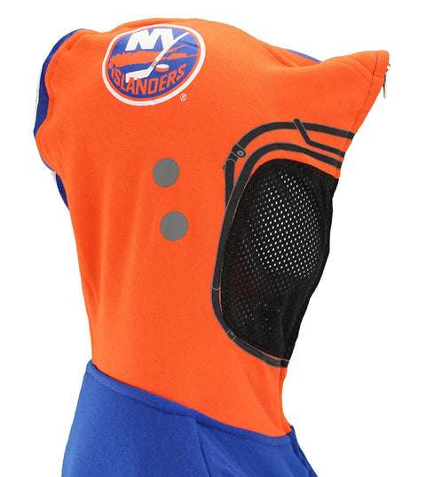 OuterStuff NHL Youth New York Islanders Full-zip Goalie Hoodie, Blue