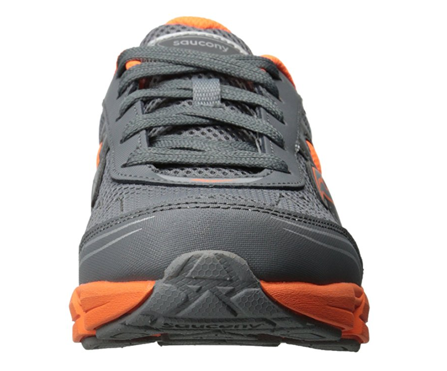 Saucony Kids Kotaro Sneaker,Grey/Orange – Fanletic