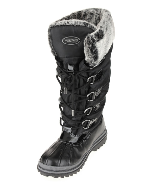 Aquatherm by Santana Canada Women's Birch Winter Snow Boots - Black