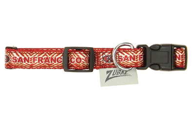 Zubaz X Pets First NFL San Francisco 49Ers Team Adjustable Dog Collar