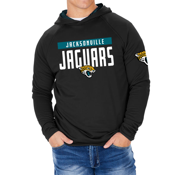 Zubaz NFL Men's Jacksonville Jaguars Team Color Hoodie with Viper Print Details