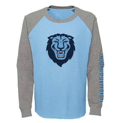 Outerstuff NCAA Kids Columbia Lions Warm Up Raglan Thermal Shirt
