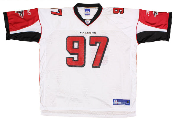 Reebok NFL Men's Atlanta Falcons Patrick Kerney #97 Replica Jersey, White