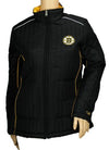 G-III Sports Boston Bruins NHL Womens Players Zip Up Jacket, Black