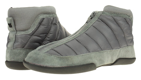Yosi Samra Women's Crystal Steeple Nylon Ankle Boot Grey