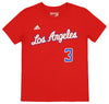 Adidas NBA Youth (8-20) Los Angeles Clippers Chris Paul #3 Game Time T-Shirt