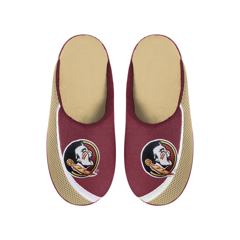 FOCO NCAA Men's Florida State Seminoles 2022 Big Logo Color Edge Slippers