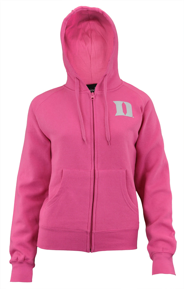 Outerstuff NCAA Women's Duke Blue Devils Zip Up Hoodie, Pink