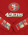 Zubaz NFL Men's San Francisco 49ers Hoodie w/ Oxide Sleeves
