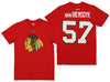 Reebok NHL Men's Chicago Blackhawks Trevor Van Riemsdyk #57 Player Tee, Red
