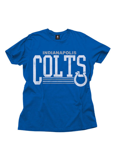 Indianapolis Colts NFL Football Men's Fundamentals Logo T-Shirt Tee Top, Blue