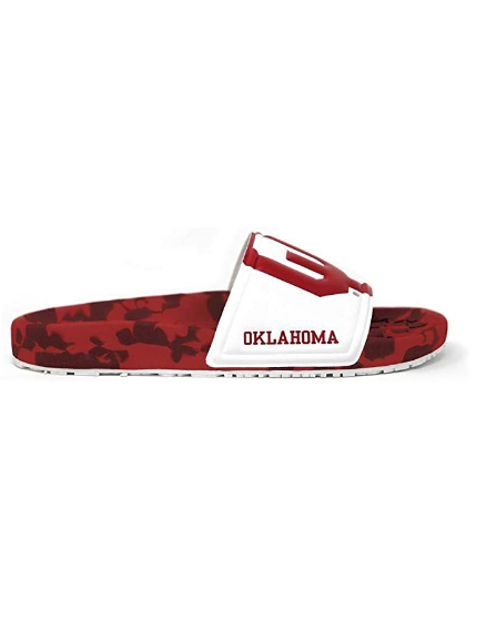 Hype Co College NCAA Unisex Oklahoma Sooners Sandal Slides