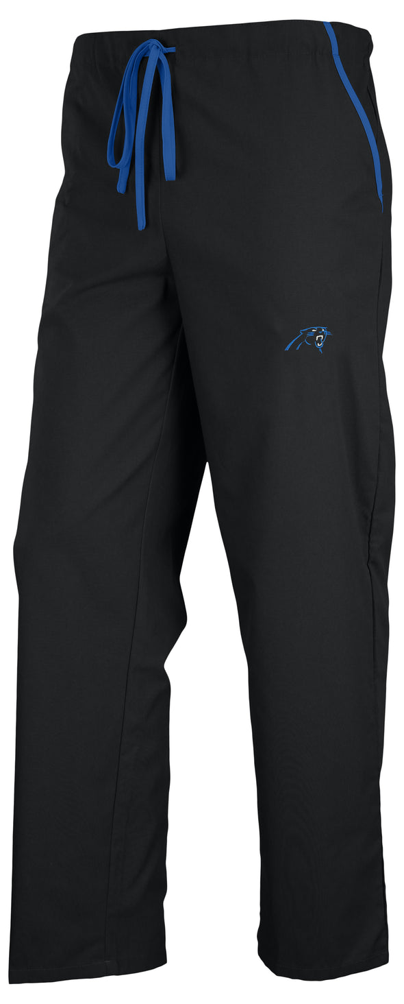 Fabrique Innovations NFL Unisex Carolina Panthers Team Logo Scrub Pants